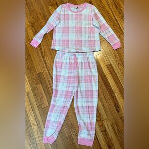 Plaid Pink and White Women’s Pajamas